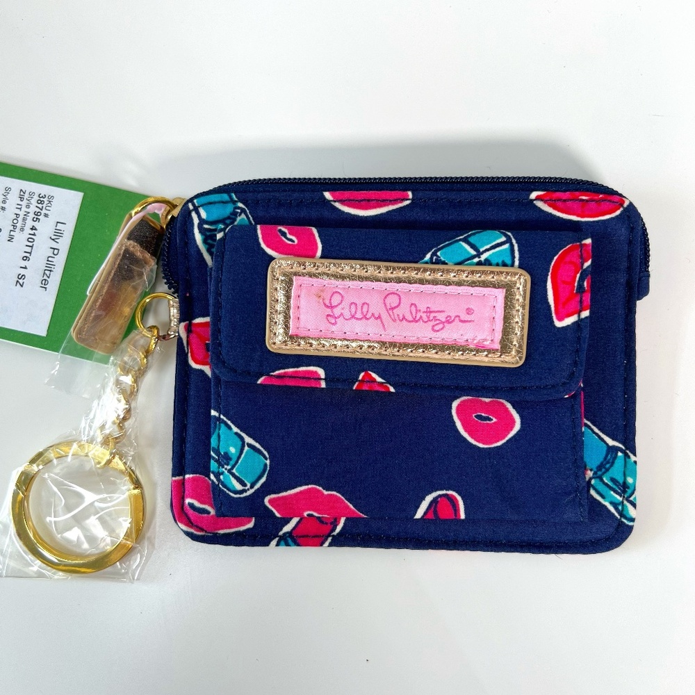 Lilly Pulitzer | Zip It Poplin Bright Navy Gimme Kiss